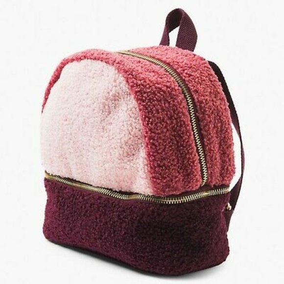 Gymboree Colourblock Sherpa Mini Backpack - Picture 1 of 5